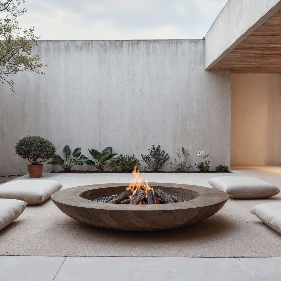 Outdoor Fire Pit Lounge